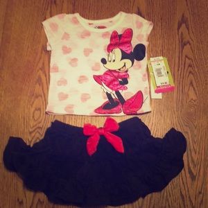 🌺SUPER CUTE MINNIE MOUSE 2-PC OUTFIT!NWT 6MO🌺